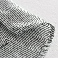 Oxodoi сделки с клирънс мъжки копче с къс ръкав надолу ризи мъжки торбисти ивици памучно бельо с къс ръкав джобни тениски върхове блуза блуза