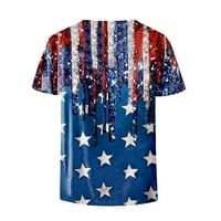 Jsaierl 4 юли ризи жени патриотични американски флаг Графични тийнейдж