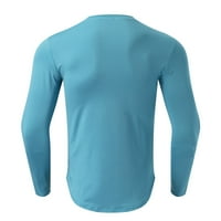 Небрежни тениски за мъже на открито активно облекло мъжки блуза блуза дълги ръкави пуловер за свободното време спортни фитнес върхове