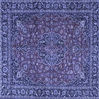 Ahgly Company Indoor Square Persian Blue Traditional Area Rugs, 7 'квадрат