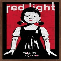 Игра на Netfli Squid - Red Light Wall Poster, 22.375 34