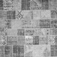 Ahgly Company вътрешен правоъгълник пачуърк сива преходна площ килими, 5 '7'