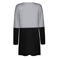 pgeraug палта за жени дамски дами печат v-образен кардиган с дълги ръкави джобове