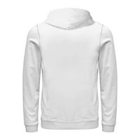 Хипстър пилешко бяло графично пуловер качулка - дизайн от хора